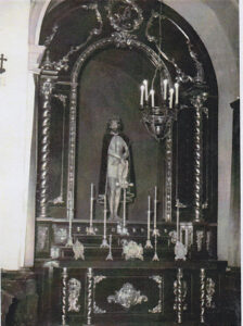 Alta retablo del Ecce-Homo en la Iglesia de la Merced 1955